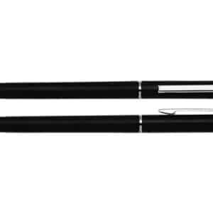 Slim Black Twist Pen with Chrome Clip