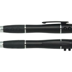 Black Multi-Function Stylus Pen with Side Buttons