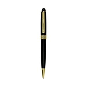Classic Black Pen with Gold Trim