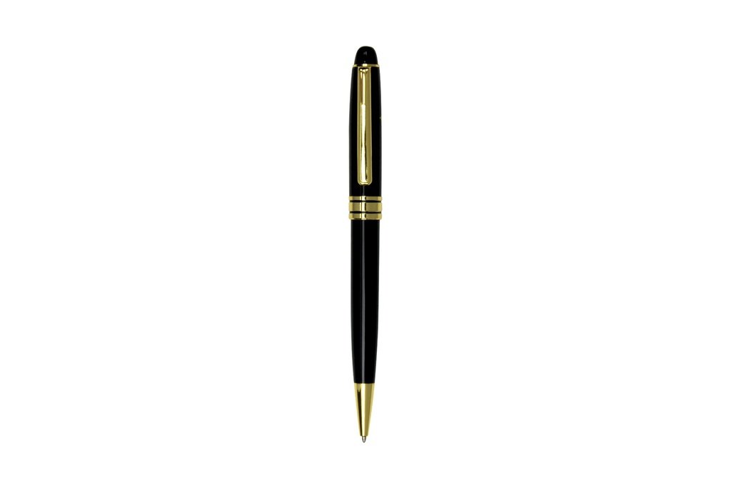Classic Black Pen with Gold Trim