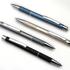 Metal Pen with Textured Grip Set