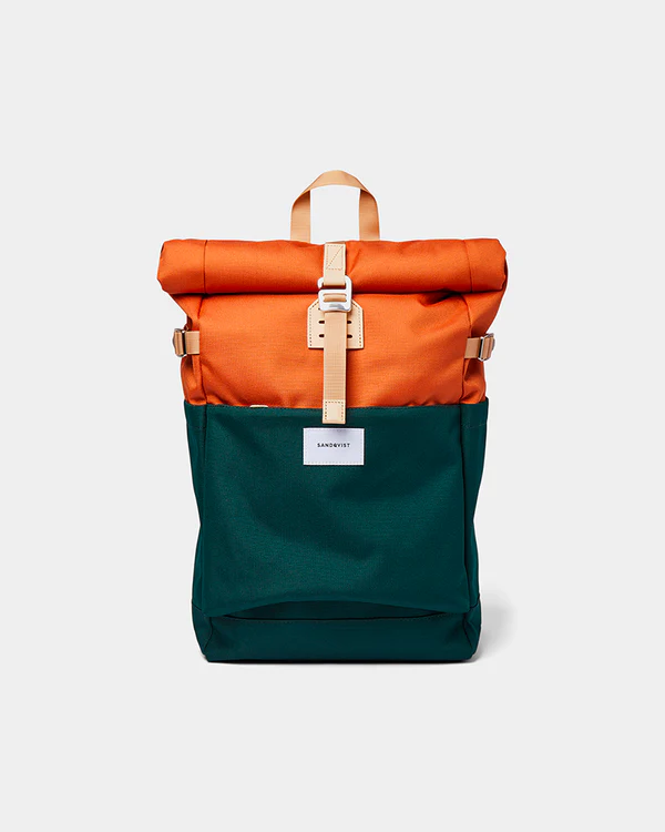 Roll-Top Backpack with Buckle Strap