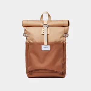 Roll-Top Backpack with Buckle Strap