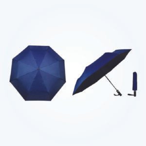 Compact Folding Umbrella with Dark Underside