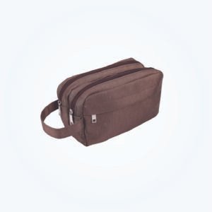 Double-Zip Toiletries Pouch with Wrist Strap