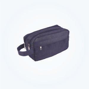Double-Zip Toiletries Pouch with Wrist Strap