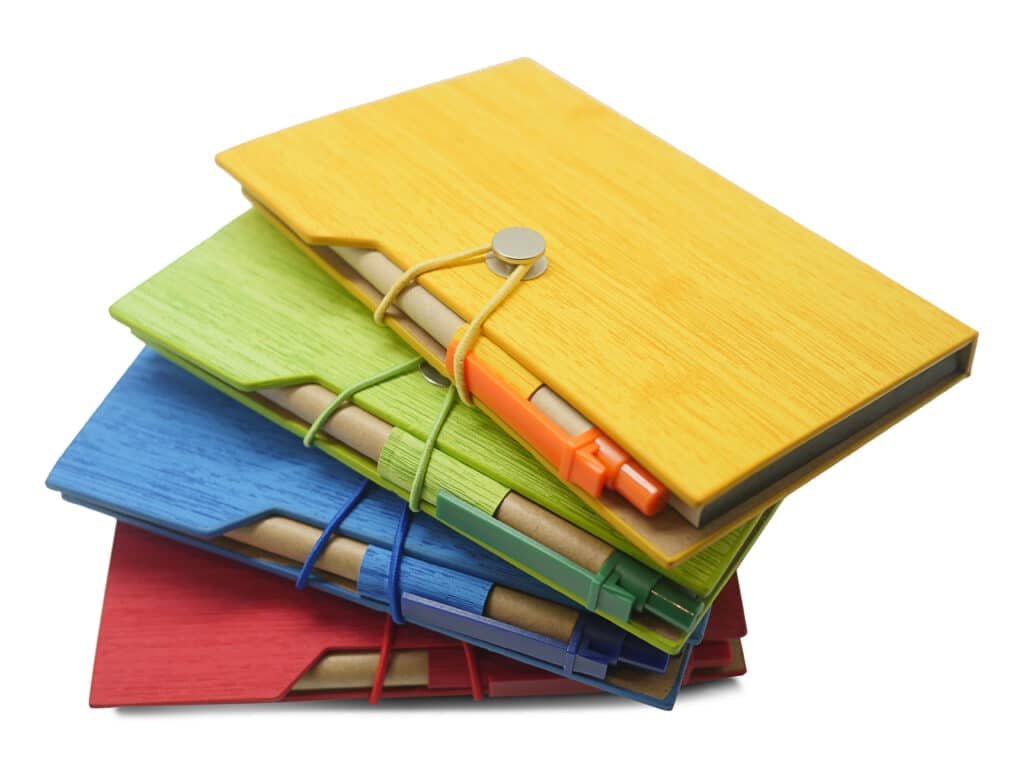 Bamboo-Cover Notebook Set