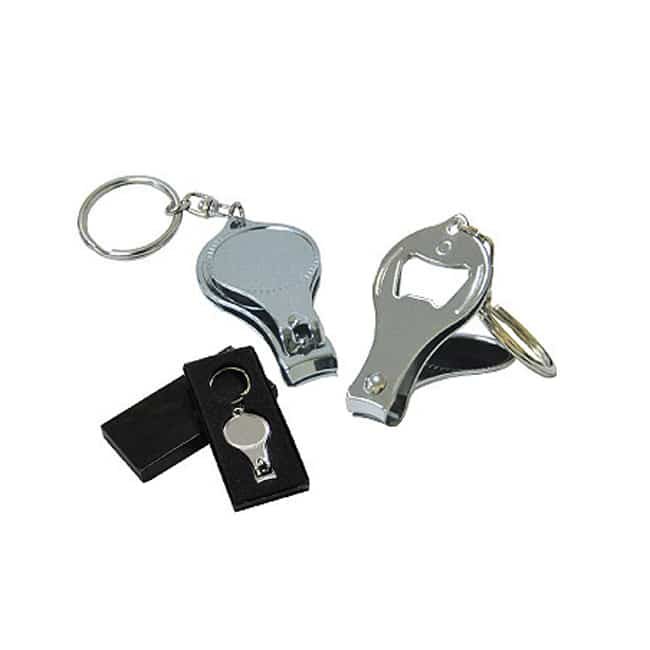 Nail Clipper Keychain with Bottle Opener