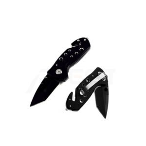 Folding Rescue Knife with Belt Cutter