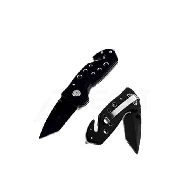 Folding Rescue Knife with Belt Cutter