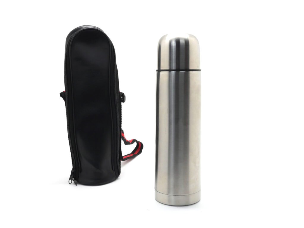 Stainless Steel Flask with Carry Pouch