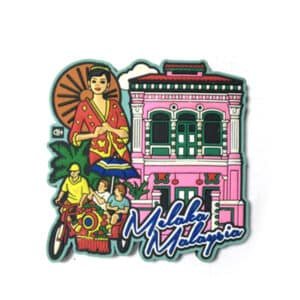 Soft PVC Fridge Magnet Melaka Heritage Design