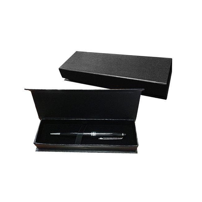 Black Magnetic Flap Pen Gift Box