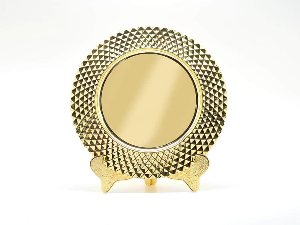 Royal Faceted Gold Presentation Plate