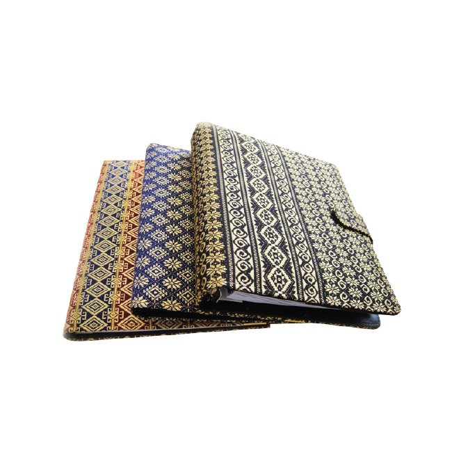 Songket-Covered Ring File Folder