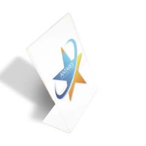 Acrylic L-Shape Table Standee
