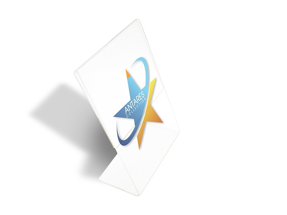 Acrylic L-Shape Table Standee