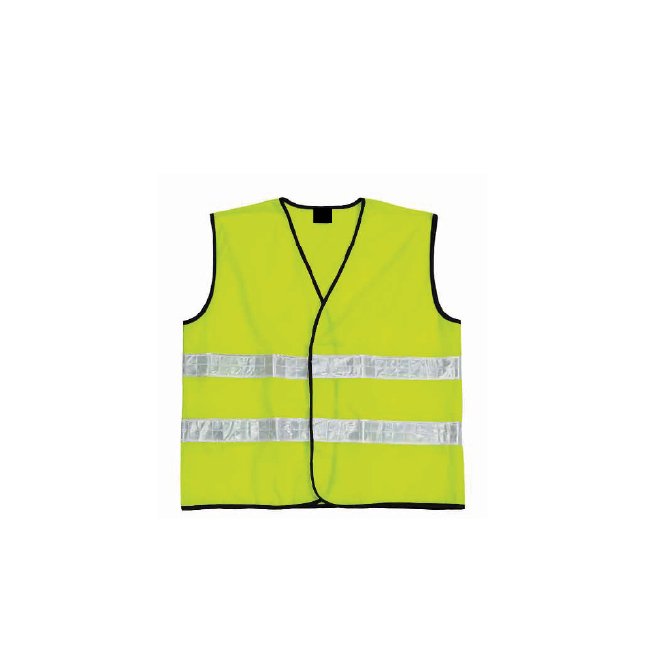 Custom Yellow Reflective Safety Vest with V-Neck