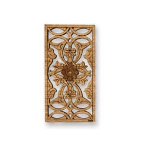 Laser-Cut Wooden Fridge Magnet Malay Woodcarving Lattice Alternate