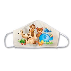 Kids Fabric Face Mask Animal Toys Print