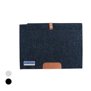 Duo-Tone Wool Felt Laptop Sleeve 15.4 Inch