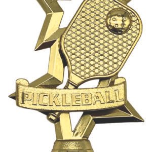 Pickleball Trophy Topper Figure – Gold 150mm Component