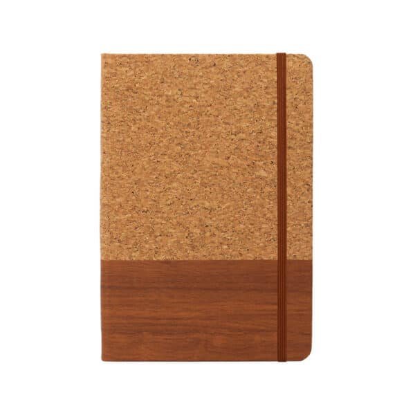 Corkwood Cork Pattern PU Leather Sewn Notebook