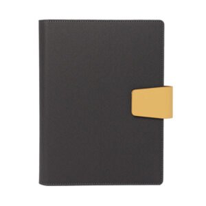 Anggun PU Leather Organizer Notebook with Gold Tab Closure