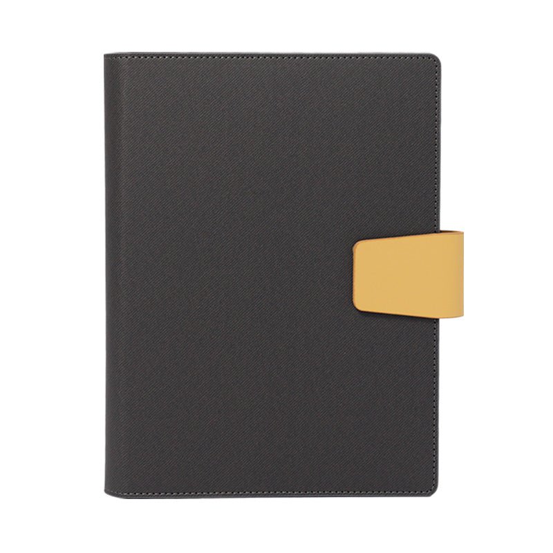 Anggun PU Leather Organizer Notebook with Gold Tab Closure