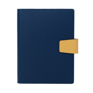 Anggun PU Leather Organizer Notebook with Gold Tab Closure