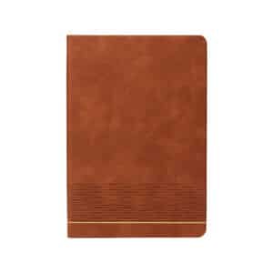 Mirage Wave Debossed Sewn Notebook with Gold Line