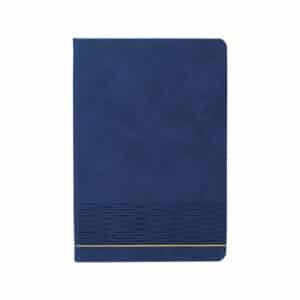 Mirage Wave Debossed Sewn Notebook with Gold Line