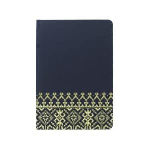 Songket Gold Motif Sewn Notebook