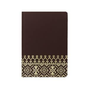 Songket Gold Motif Sewn Notebook