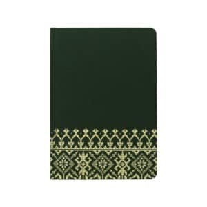 Songket Gold Motif Sewn Notebook