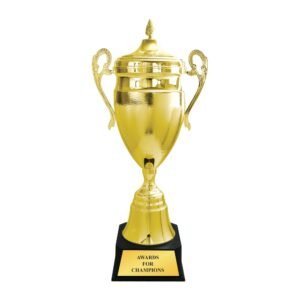 Prestige Lidded Metal Cup Trophy – Gold, 980mm