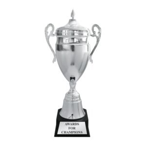 Prestige Lidded Metal Cup Trophy – Silver, 980mm