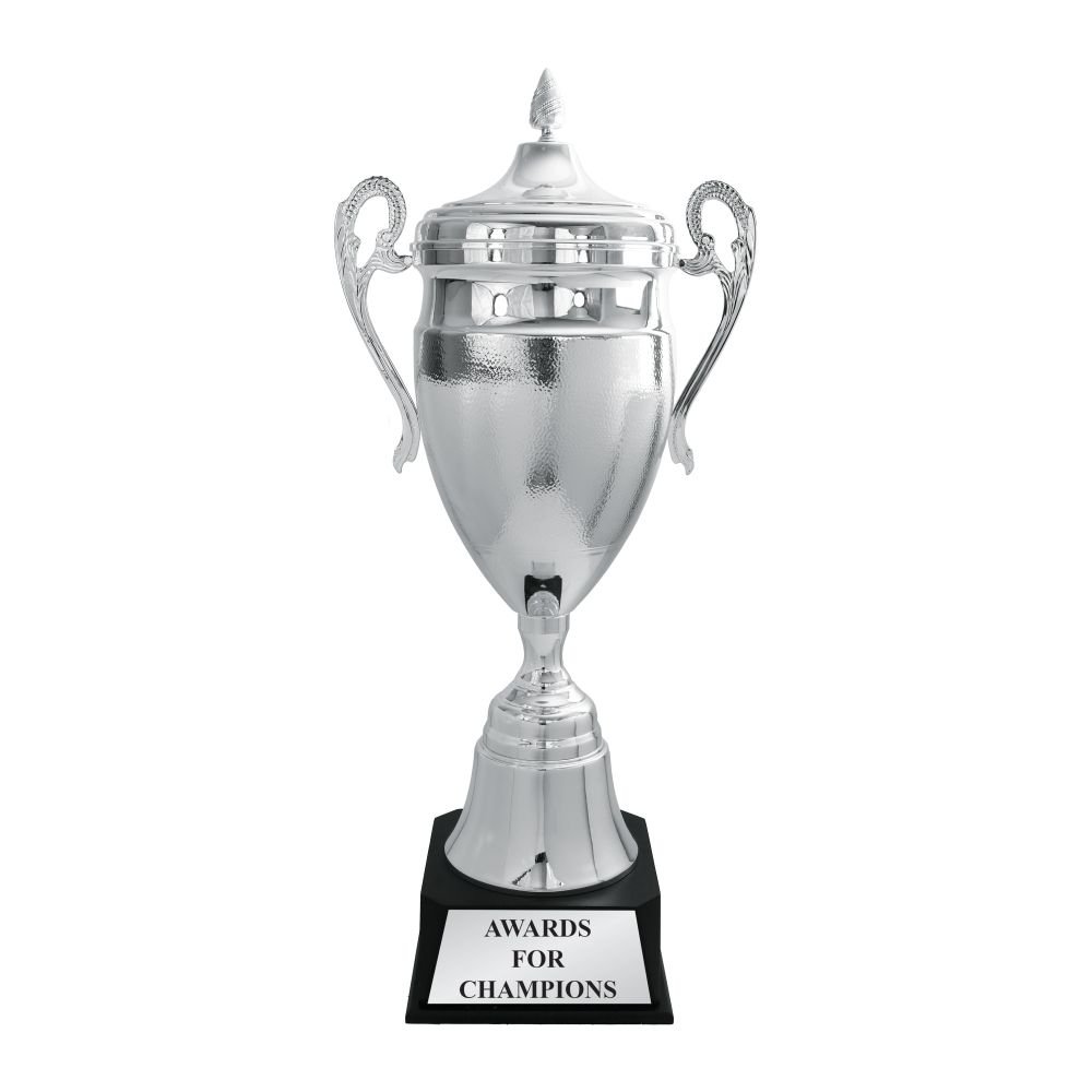 Prestige Lidded Metal Cup Trophy – Silver, 980mm