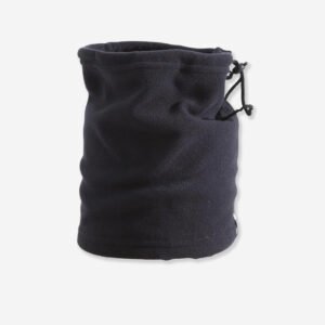 Wedze TANKA Adjustable Fleece Neck Warmer – Black