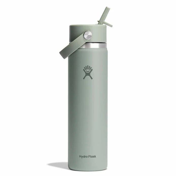 Hydro Flask Wide Mouth Insulated Bottle with Flex Straw Cap – 24oz, Agave