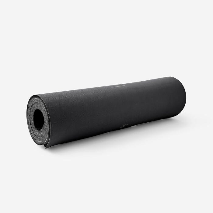 Black Exercise and Yoga Mat