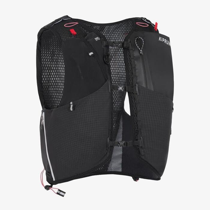 Kiprun 15L Trail Running Hydration Vest Backpack – Black