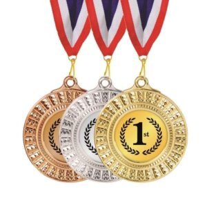 Beaded Rim Plastic Medal with 42mm Insert – 75mm