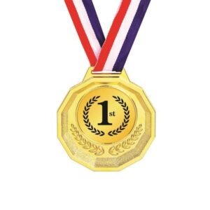 Octagon Laurel Plastic Medal with 50mm Insert – 88mm