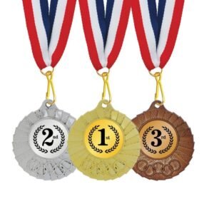 Sunray Fan Plastic Medal with 42mm Insert – 80mm