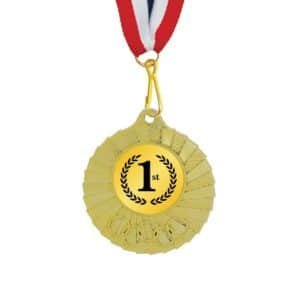 Sunray Fan Plastic Medal with 42mm Insert – 80mm