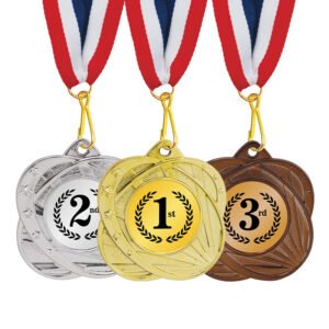 Quatrefoil Plastic Medal with 42mm Insert – 75mm