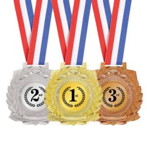 Leafy Crest Plastic Medal with 42mm Insert – 85mm