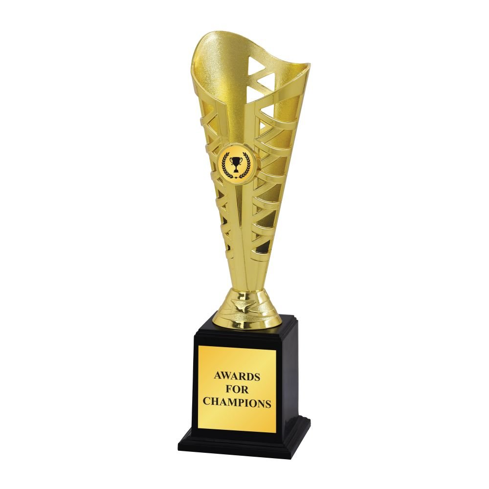 Gold Flame Cone Trophy