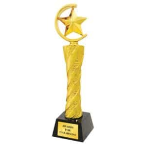 Gold Resin Star Ring Trophy – 3 Sizes
